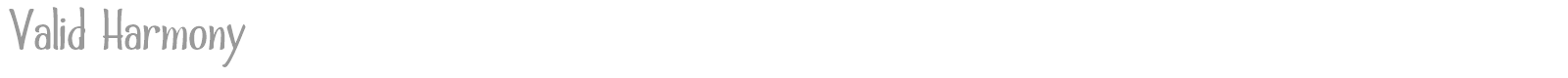 Valid Harmony font preview
